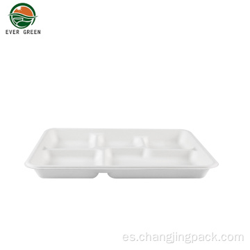 Caja de almuerzo compostable para el hogar sostenible 100 % biodegradable